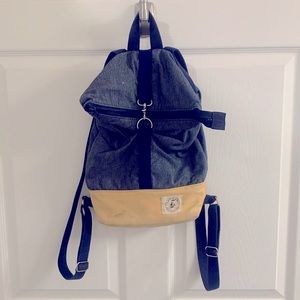 Handmade mini backpack purse